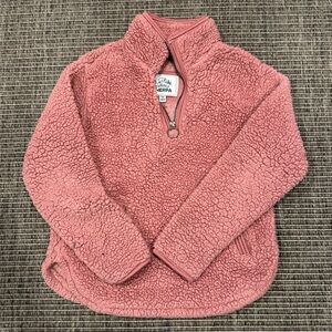 Pink Sherpa Quarter-Zip Pullover